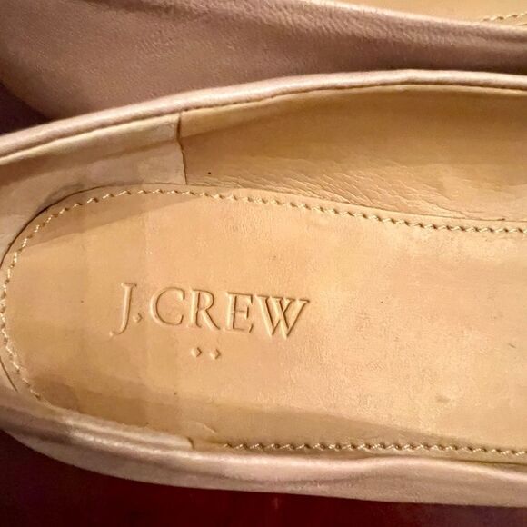 EUC J.Crew Factory Cece Ballet Flats in Nude Leather Size 8.5 M - Picture 5 of 7